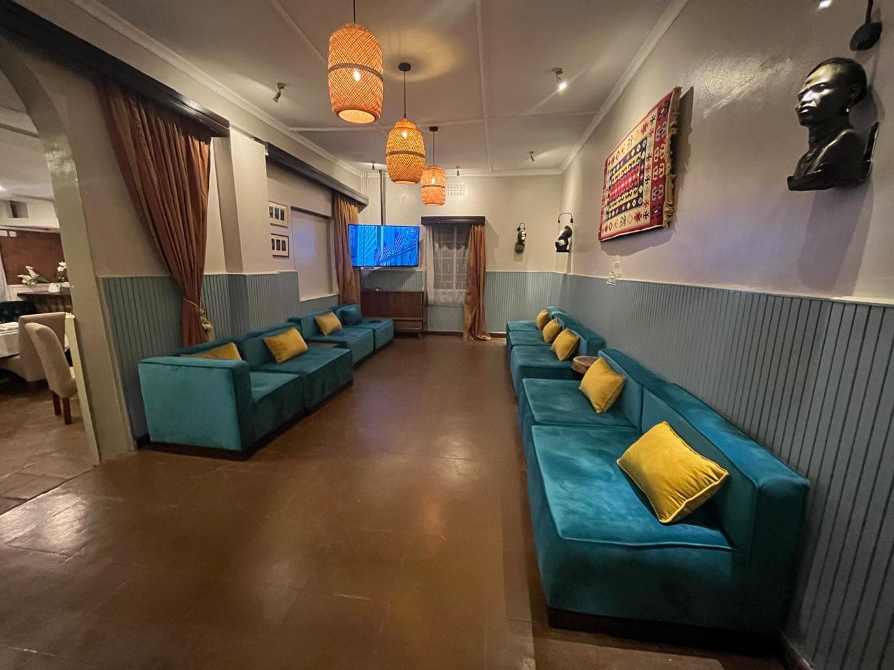Hotel lounge area